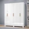 Guarda-Roupa Casal Gliese 6 Portas 2 Gavetas Branco Neve - Mx Móveis
