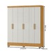 Guarda-Roupa Casal Gliese 6 Portas 2 Gavetas Marrocos/Off White - Mx Móveis