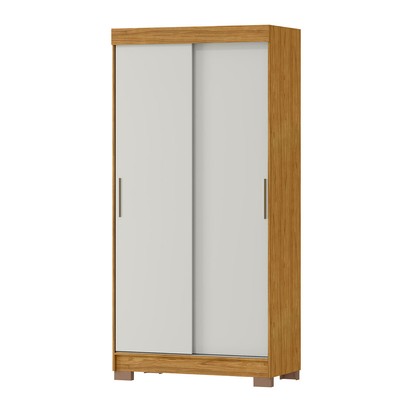 Guarda-Roupa Solteiro Antares 2 Portas 2 Gavetas Flex Marrocos/Off White - Mx Móveis