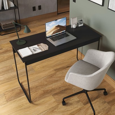 Mesa Escrivaninha Criare 120 Cm Preto - Art Panta