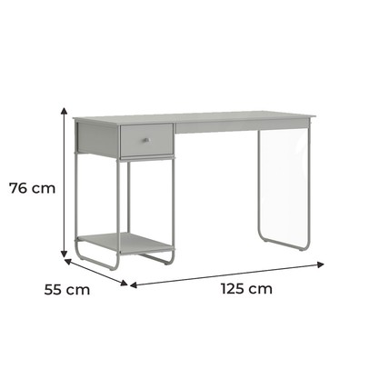 Mesa Escrivaninha Criare 1 Gaveta Preto - Art Panta