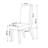 Mesa de Jantar 6 Lugares Aspen com Vidro Mel/Off White/Marfim - Viero Móveis
