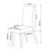 Mesa de Jantar 8 Lugares Bariloche com Vidro Mel/Off White/Marim - Viero Móveis