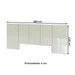 Cabeceira Casal King 100% Mdf Tw160 Off White - Pradel