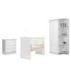 Quarto Infantil Completo Estrela 2 Portas 7 Gavetas Branco - Pnr Móveis