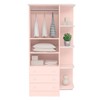Quarto Infantil Completo Estrela 2 Portas 7 Gavetas Rosa - Pnr Móveis
