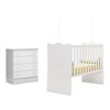 Quarto Infantil Completo Estrela 4 Gavetas Branco - Pnr Móveis