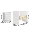 Quarto Infantil Completo Estrela 4 Gavetas Branco - Pnr Móveis