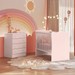Quarto Infantil Completo Estrela 4 Gavetas Rosa - Pnr Móveis