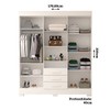 Guarda-Roupa Casal Débora Capelinha 6 Portas 3 Gavetas com Espelho 100% Mdf Branco - Acp Móveis