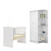 Quarto Infantil Completo Ana 2 Portas 3 Gavetas Branco - Pnr Móveis