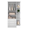 Quarto Infantil Completo Ana 2 Portas 3 Gavetas Branco - Pnr Móveis