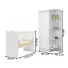 Quarto Infantil Completo Ana 2 Portas 3 Gavetas Branco - Pnr Móveis