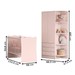 Quarto Infantil Completo Ana 2 Portas 3 Gavetas Rosa - Pnr Móveis