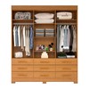 Guarda-Roupa Casal Débora Capelinha 6 Portas 9 Gavetas com Espelho 100% Mdf Cinamomo - Acp Móveis