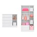 Quarto Infantil Completo Iris 4 Portas 6 Gavetas Branco - Pnr Móveis