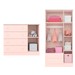 Quarto Infantil Completo Iris 4 Portas 6 Gavetas Rosa - Pnr Móveis
