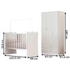 Quarto Infantil Completo Iris 3 Portas 2 Gavetas Branco - Pnr Móveis
