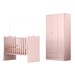 Quarto Infantil Completo Iris 3 Portas 2 Gavetas Rosa - Pnr Móveis