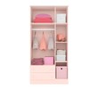 Quarto Infantil Completo Iris 3 Portas 2 Gavetas Rosa - Pnr Móveis