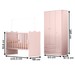 Quarto Infantil Completo Iris 3 Portas 2 Gavetas Rosa - Pnr Móveis