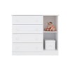 Quarto Infantil Completo Iris 1 Porta 4 Gavetas Branco - Pnr Móveis