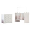 Quarto Infantil Completo Iris 1 Porta 4 Gavetas Branco - Pnr Móveis
