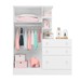 Quarto Infantil Completo Lua 2 Portas 3 Gavetas Branco - Pnr Móveis