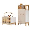 Quarto Infantil Completo Safari 3 Portas 2 Gavetas Branco/Freijo - Pnr Móveis