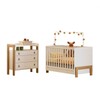 Quarto Infantil Completo Safari 3 Gavetas Branco/Freijo - Pnr Móveis