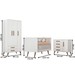 Quarto Infantil Completo Bear 4 Portas 6 Gavetas Branco - Pnr Móveis