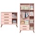 Quarto Infantil Completo Bear 4 Portas 6 Gavetas Rosa - Pnr Móveis
