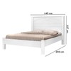 Cama de Casal Lion Branco - J&a Móveis