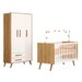 Quarto Infantil Completo Bear 3 Portas 2 Gavetas Branco/Freijo - Pnr Móveis
