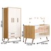 Quarto Infantil Completo Bear 3 Portas 2 Gavetas Branco/Freijo - Pnr Móveis
