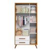 Quarto Infantil Completo Bear 3 Portas 2 Gavetas Branco/Freijo - Pnr Móveis
