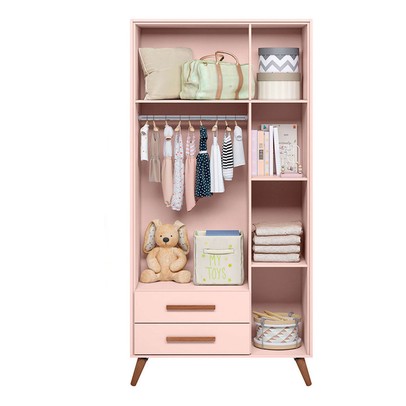 Quarto Infantil Completo Bear 3 Portas 2 Gavetas Rosa - Pnr Móveis