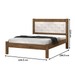 Cama de Casal Laila Flex Jequitibá/Off White - J&a Móveis