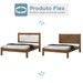 Cama de Casal Laila Flex Jequitibá/Off White - J&a Móveis