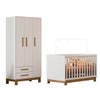 Quarto Infantil Completo Lion 3 Portas 2 Gavetas Branco - Pnr Móveis