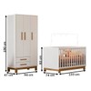 Quarto Infantil Completo Lion 3 Portas 2 Gavetas Branco - Pnr Móveis