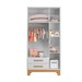 Quarto Infantil Completo Lion 3 Portas 2 Gavetas Branco - Pnr Móveis