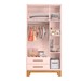 Quarto Infantil Completo Lion 3 Portas 2 Gavetas Rosa - Pnr Móveis