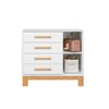 Quarto Infantil Completo Lion 1 Porta 4 Gavetas Branco - Pnr Móveis