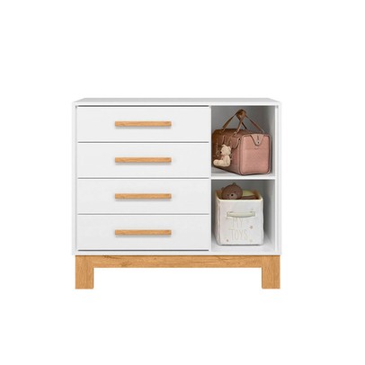 Quarto Infantil Completo Lion 1 Porta 4 Gavetas Branco - Pnr Móveis