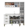 Cozinha Compacta Carol 7 Portas 3 Gavetas Branco - Jcarvalho