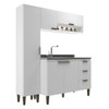 Cozinha Cozinha Compacta Carol 5 Portas 3 Gavetas Branco - Jcarvalho