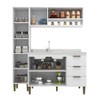 Cozinha Cozinha Compacta Carol 5 Portas 3 Gavetas Branco - Jcarvalho