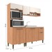 Cozinha Compacta Alana 8 Portas 1 Gaveta Freijó/Off White - Jcarvalho