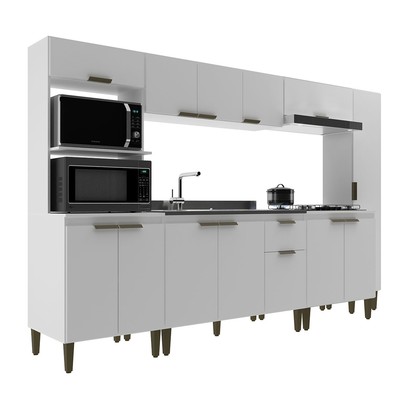 Cozinha Completa Iara 13 Portas 1 Gaveta Branco - Jcarvalho